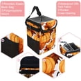 thumbnail image 2 of Maple Ieaf Pumpkin Foldable Car Trash Bin with Lid, Leak-Proof, Hanging Storage Bag - Car Garbage Can and Trash Can, 2 of 6