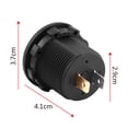 thumbnail image 4 of Keenso 12V Volt Meter Gauge LED Display Voltmeter Waterproof For ATV/UTV/Trailer/Camper, 4 of 8