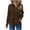 Brown, variant on MaFYtyTPR Women's Casual Button Bloues Fashion Solid Color Pocket Long Sleeve Turndown Collar Loose Shirt Tops