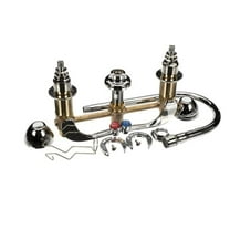 T&S Brass B-2867-04 Rigid & Swivel Concealed Body Deck Mount Medical Faucet