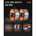 thumbnail image 4 of Rubik 2PC Flux Core Welding Wire .035,2-Pound Spool Gasless MIG Carbon Steel Welding Wire,E71T-GS, 4 of 8