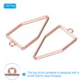 thumbnail image 3 of Uxcell Pentagon Alloy Open Back Bezel Pendants DIY Hollow Frame, Rose Gold 50 Pack, 3 of 5