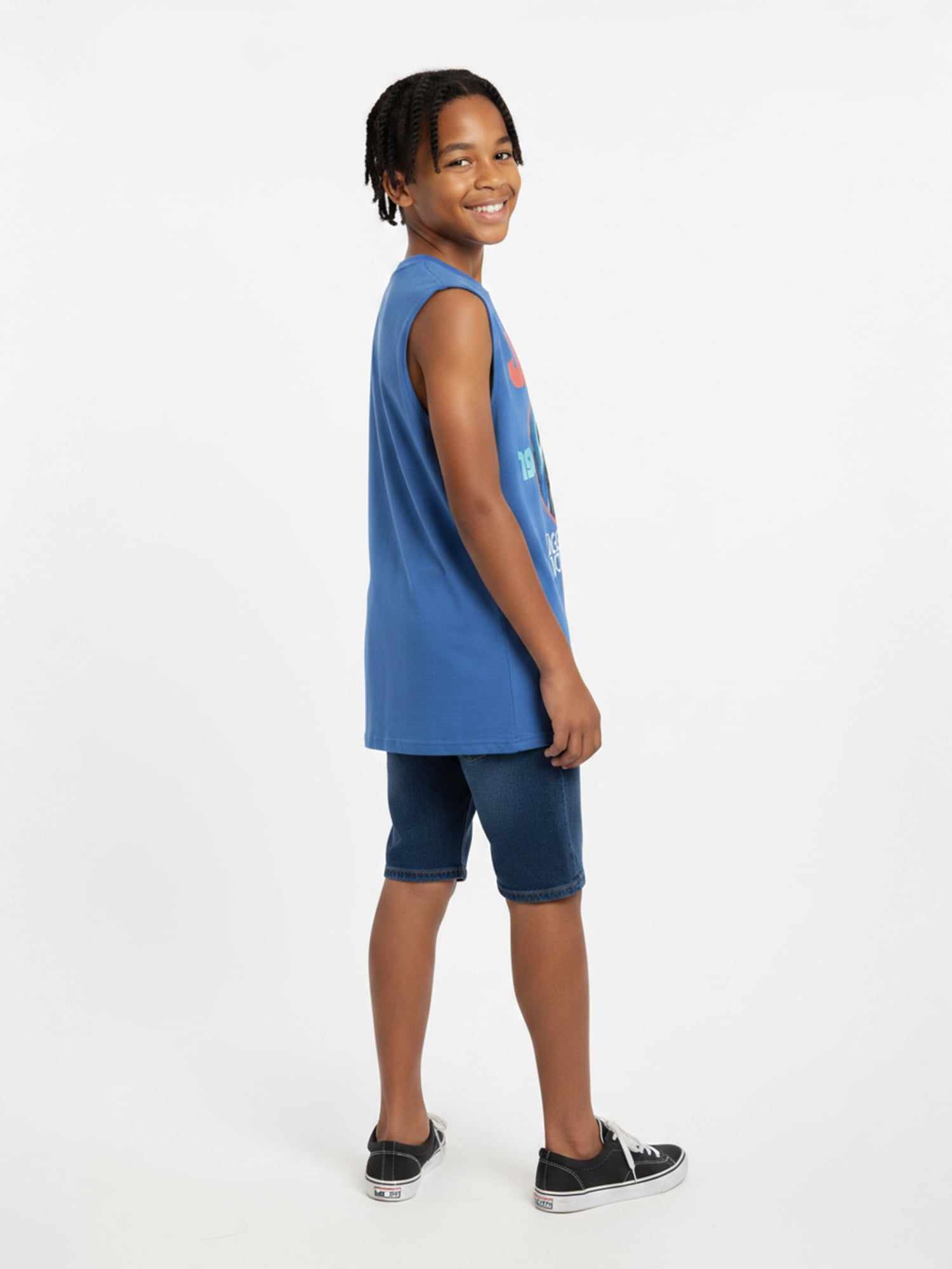 Jaws, Boys' Graphic Muscle Tank Top, Sizes 4-18