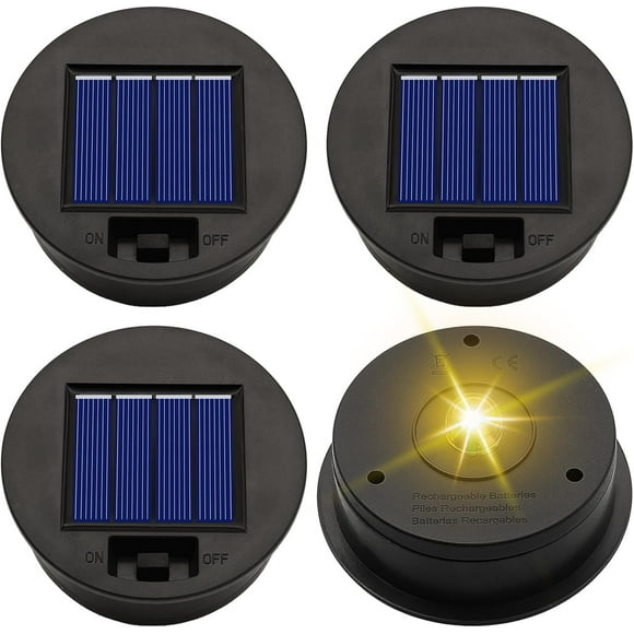 Lámparas solares de repuesto ZNYCYE de 8 x 7 cm, 7 lúmenes, impermeables
