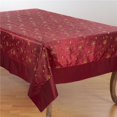 thumbnail image 1 of SARO XJ511.BU65104B Embroidered &amp; Sequined Tablecloth  Burgundy, 1 of 2