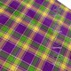 thumbnail image 3 of Balery Mardi Gras Plaid Gorra de béisbol de tamaño ajustable para correr, entrenar y actividades al aire libre. Gorra de papá para todas las estaciones., 3 of 6