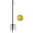 8.75 FT, variant on Tetherball Set with Ball & Rope for Outdoor Backyard, Adjustable Tether Ball Pole with 5-Prong Base & Rubber Sleeve for Playground, Outside Ball Games Sports for Kids, Adults