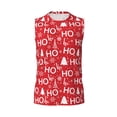 thumbnail image 6 of Lsque Christmas Hohoho Print Men's Cotton Blend Sleeveless Muscle Shirts (S-3XL)- Moisture Wicking, Odor Protection, UPF 30+,Medium, 6 of 8