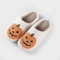 thumbnail image 7 of Halloween Pumpkin Slippers for Women  Cozy House Slippers Indoor Outdoor Shoes, 7 of 7