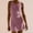 Purple, variant on XWSHYW Dresses for Women Fashion Solid Color Crew Neck Holiday Party Dresses Sexy Sleeveless Loose Fit Beach Cocktail-Length Dress