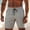 Gray, variant on Men's Casual Sweat Shorts 7 Inch, Elastic Waist Drawstring Gym Shorts with Zipper Pockets, Soft Breathable Workout & Lounge Shorts Gray