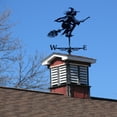 thumbnail image 3 of Meottam Metal Witch Weathervanes, Retro Weathercock Metal Roof Wind Direction Indicator Garden Art Décor for Outdoor Garden Yard Patio Farm (30"x16"), 3 of 7