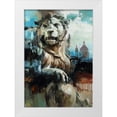 thumbnail image 1 of Bond 14x18 White Modern Wood Framed Museum Art Print Titled - The Lion, 1 of 4