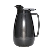 Service Ideas TS101BL Thermo-Serv 1 Liter Black Flip Top Server