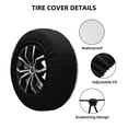 thumbnail image 4 of Easygdp Cute Baby Lion Automobile Tire Dust Cover, 14-17in Spare Tire Cover Universal Fit for Trailer, Car, Truck, SUV, Jeep - 16 inch, 4 of 9