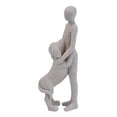 thumbnail image 4 of Figura de hombre con perro, estatua, escultura de vínculo emocional, accesorios para amantes de las mascotas Gris claro, 4 of 9