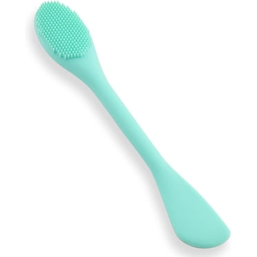 Pore cleansing brush, silicone mask brush, double-ended pore cleansing brush, soft facial cleansing brush, suitable for mud masks, clay masks, face creams, lotions, can exfoliate and massage.
