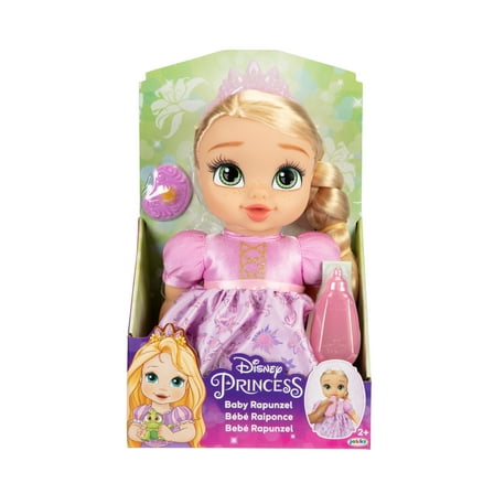 Disney Princess Deluxe Rapunzel Baby Doll with Bottle and Pacifier