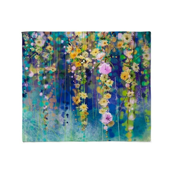 CafePress - Floral Painting Throw Blanket - Soft Fleece Throw Blanket, 50"x60" for All Ages
