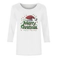thumbnail image 5 of Weiqiqre Tops for Women Trendy Santa Claus Xmas Shirts Long Sleeve Fuzzy Fleece Holiday Top, 5 of 5