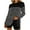 Black, variant on Kaemgyyd Womens 2 Piece Sweater Sets Lounge Cozy Outfits Long Sleeve Stripe Knit Top and Ribbed Shorts Matching Tracksuit Set