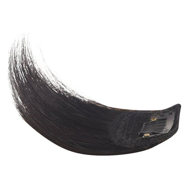 Pompotops Produits de Beauté en Liquidation, Cadeaux Beauté pour Femmes, Coussinet pour Cheveux Réels Perruque Mode à Franges Couvre-Chef Chauve Anti-Chaleur Anti-Cheveux Réels