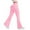 Pink, variant on Ribbed Leggings for Women High Waisted Tummy Control Flared Leggings Stretch Soft Yoga Pants Lifting Workout Pants