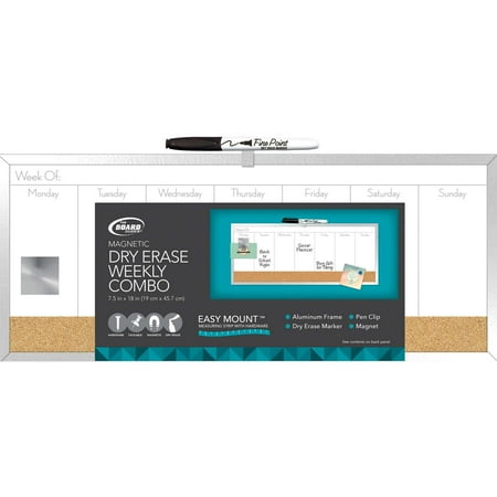 Board Dudes Dry Erase Combo Planner 18x7