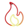 thumbnail image 2 of lionlar Flame Neon Sign Decoration USB Powered Hanging Flame Shaped Night Lights for Bar, 2 of 9