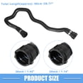 thumbnail image 4 of Manguera de refrigerante del radiador Unique Bargains No.11531438634 para BMW 525i Base 2.5L L6 - Gas 2001-2003 Color negro de goma, 4 of 6