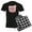 With Checker Pant, variant on CafePress - Kawaii I Love Pigs Men's Dark Pajamas - Men's Dark Loose Fit Cotton Pajama Set