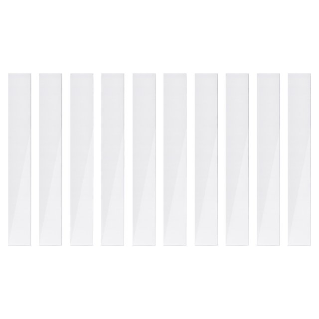 Tira espejo pared Unique Bargains 10uds 2' x 19.7' Acrílico plata