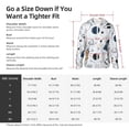 thumbnail image 5 of Uemuo Cartoon Planets Pattern Women's Full Zip UPF 50+ Sun Protection Hoodie Jacket Long Sleeve Sun Shirt Hiking Outdoor Performance with Pockets-XX-Large, 5 of 9