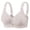 Gray, variant on Plus Size Bras for Women Supportive Wireless Adjustable Strap Push up Padded Stretchy Full Coverage Everyday Bras(Large,Beige)