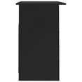 thumbnail image 3 of vidaXL Desk with Drawers Black 110x50x76 cm Engineered Wood, 3 of 4