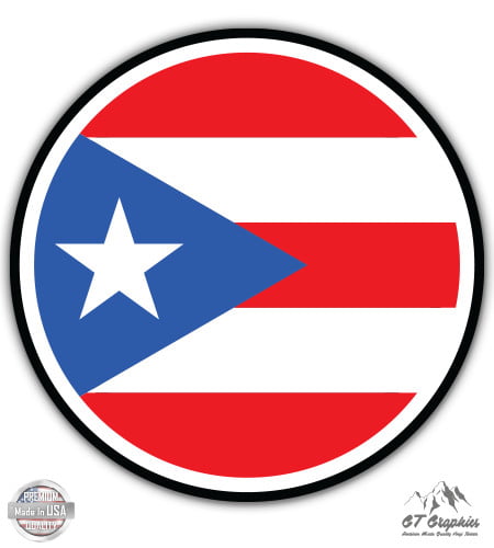 Puerto Rico Hard Hat Sticker \ Motorcycle Helmet Decal \ Rican USA Label Badge 