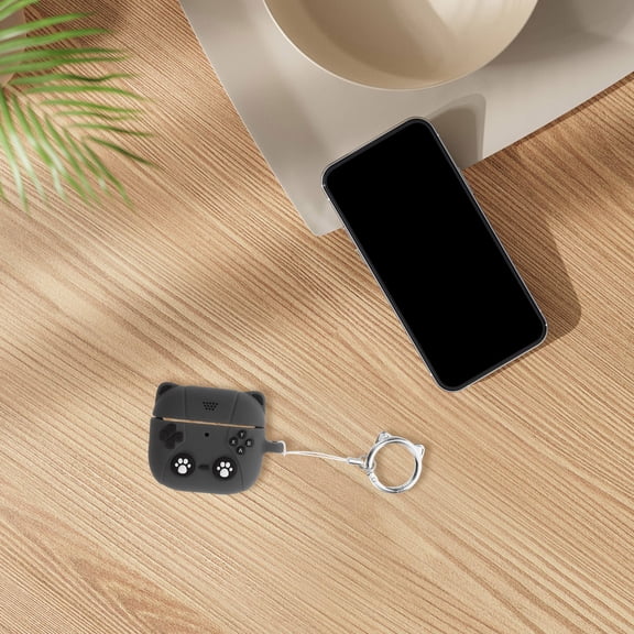 GETAJGHSD Silicone Earbud Protector Case Dark Grey Soft Comfortable Grip