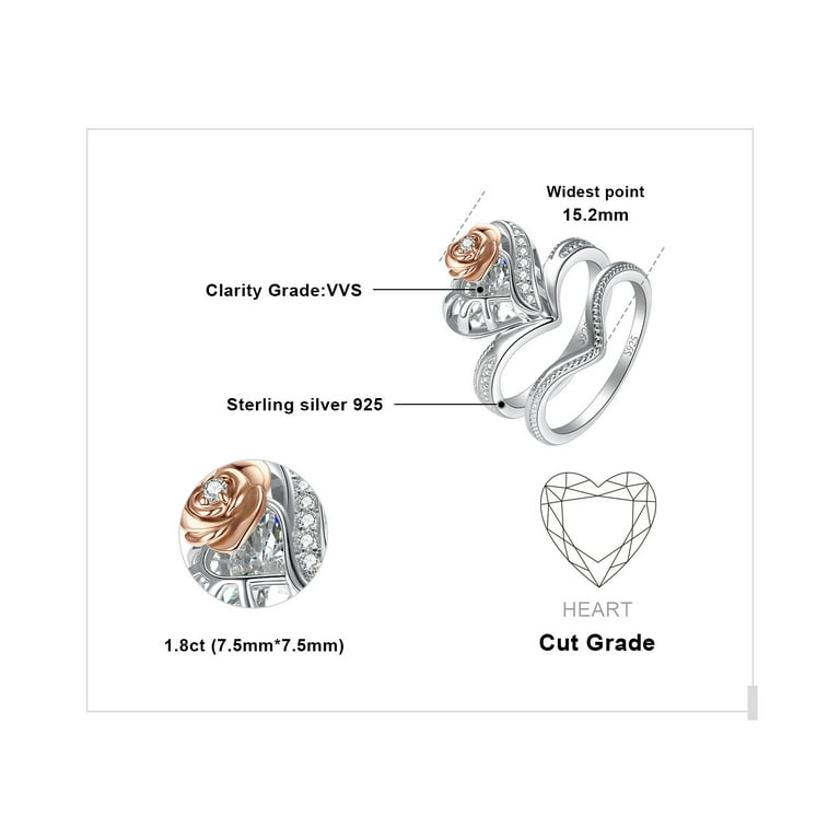 9CT ROSE GOLD CZ BRIDAL SET 9CT ROSE GOLD CZ BRIDAL SET