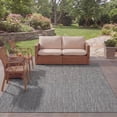 thumbnail image 5 of Safavieh Courtyard Finnian Solid Indoor/Outdoor Area Rug, Black/Beige, 9' x 12', 5 of 16