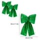 thumbnail image 3 of Colgante de Lazo Navideño con Lentejuelas | Pack de 2 Adornos Navideños 3D para Árbol y Escena | 30X20X5Cm Plata Oro Rojo Verde | Costuras Reforzadas para Manualidades Del Hogar y Fiestas, 3 of 6