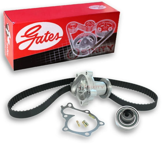 Gates PowerGrip Timing Belt Kit w Water Pump compatible with Nissan 300ZX 3.0L V6 1984-1989