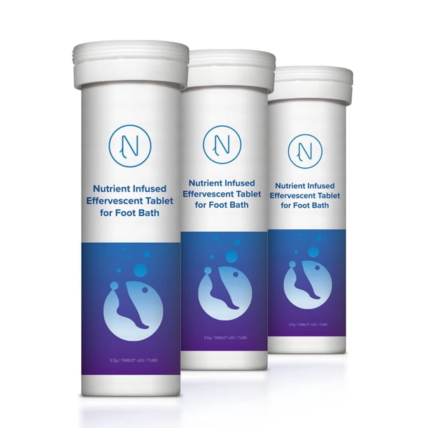Tabletas efervescentes para diabéticos, remojo para pies diabéticos, Nerve Spa, 20 tabletas