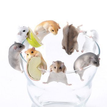 Blind Box Includes 1 of 6 Collectable Figurines Fun Authentic Japanese Design Made from Durable Plastic Kitan Club Hamster N Egg Plastic Toy Versatile Decoration