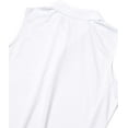 thumbnail image 2 of Callaway Womens Solid Knit Sleeveless Golf Polo Shirt Brilliant White X-Small, 2 of 2