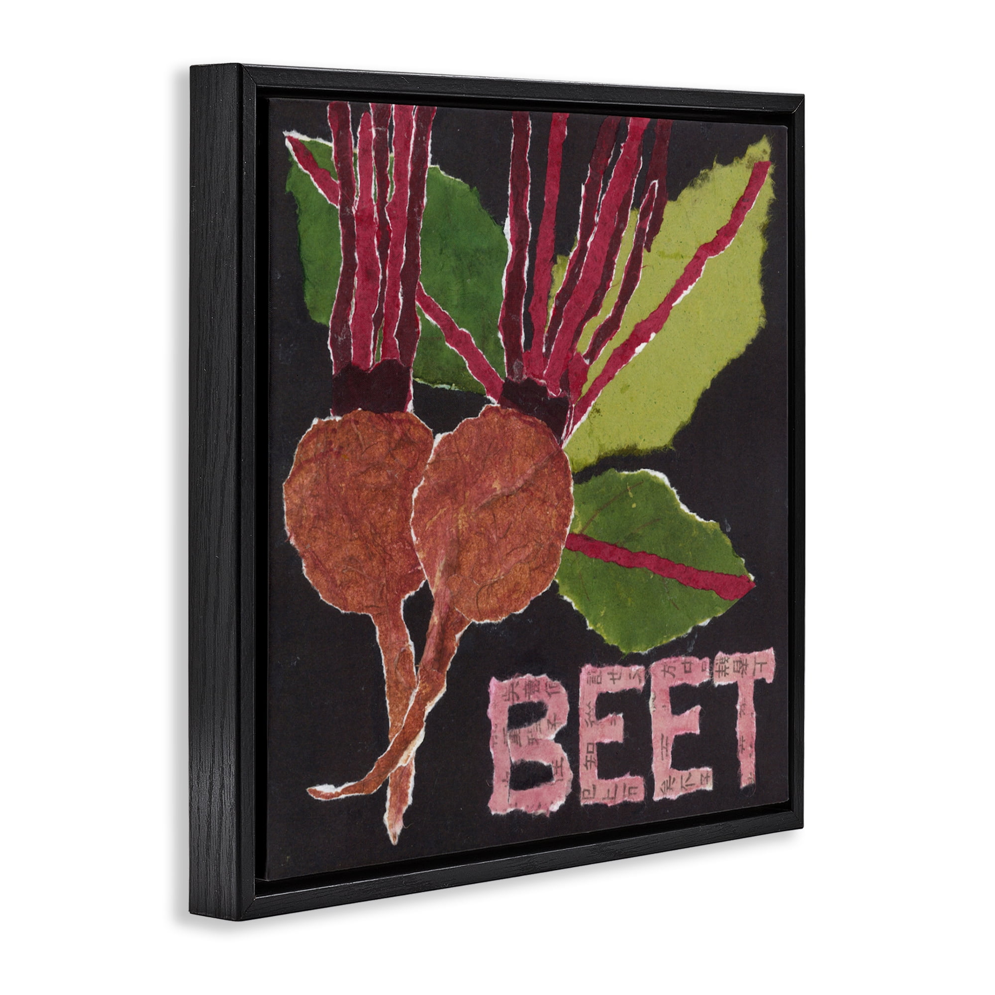 Stupell Industries Beets Root Vegetable Black Framed Floater Canvas Wall Art, design by Nancy Overton