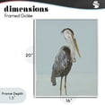 thumbnail image 4 of Stupell Industries Rustic Lodge Coastal Pelican Muted Blue White Framed Giclee Art, 16 x 20, by Julie DeRice, 4 of 8