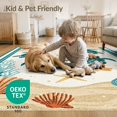 thumbnail image 4 of ODIKA 4'x6' Washable Area Rug Nautical Turtle Ocean Beachy Entry Themed Teal Bathroom Long for Bedroom, Reading Nook, Pet Friendly & Non-Shedding, 4 of 7