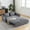Grey, variant on 64.5 Inch Multi-functional Sofa Bed with Two Pillows / Relax and Enjoy at Home