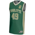 thumbnail image 2 of Youth GameDay Greats #49 Green Charlotte 49ers Lightweight Basketball Jersey, 2 of 3