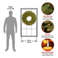 thumbnail image 5 of National Tree Company Pre-Lit Artificial Christmas Wreath, Green, Norwood Fir, Warm White Lights, LED, Battery Operated, Timer, 30 Inches, 5 of 5